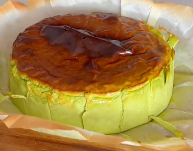 Matcha Basque cheese cake
