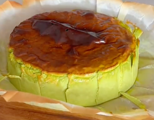 Matcha Basque cheese cake